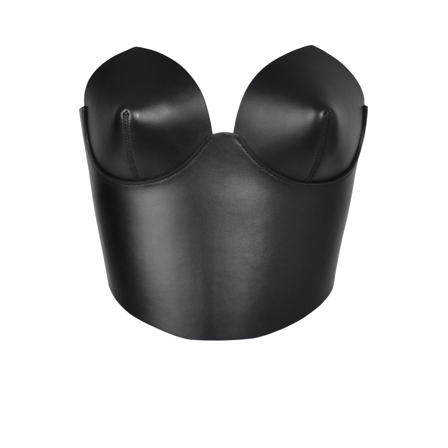 Front view of Black Corset Top for women.