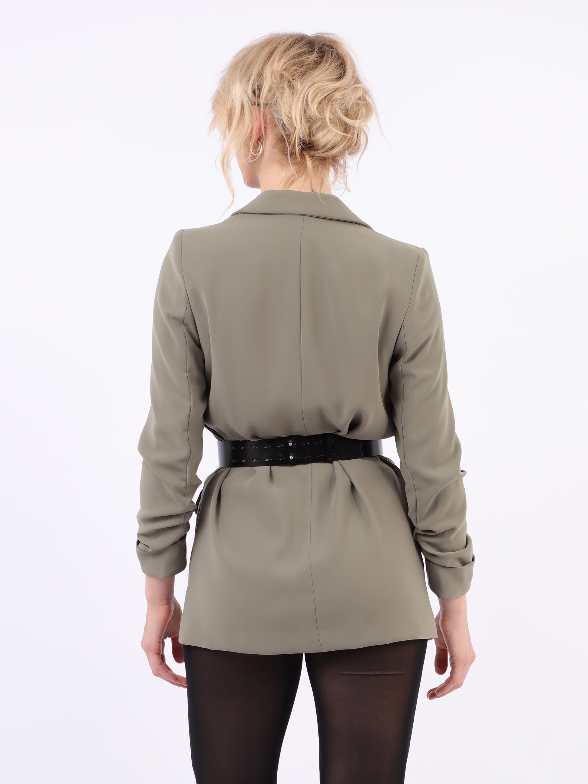 Back view of micro waist belt bag.