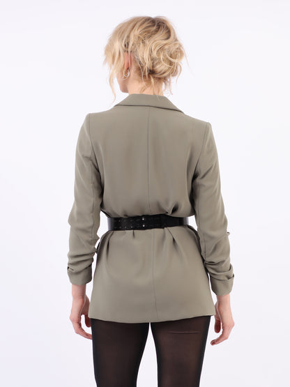 Back view of micro waist belt bag.