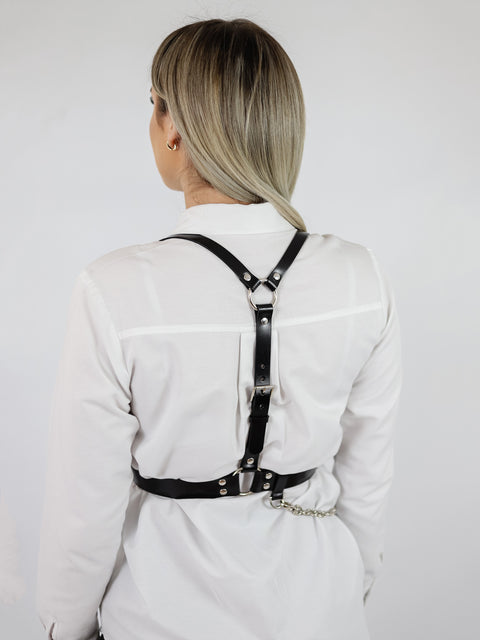 Leather Chain Harness | Fashion Body Harnesses | HAUTE CUIR – Haute Cuir